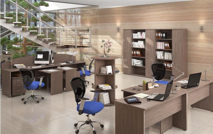 Набор мебели в офис IMAGO три стола, 2 шкафа, стеллаж, тумба в Махачкале - изображение 6